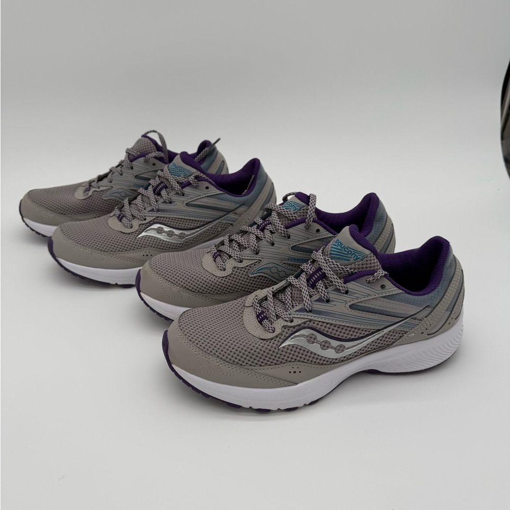 2 Pairs Saucony Women's Gray and Purple Athletic Shoes